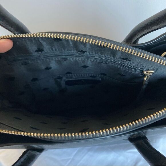 KATE SPADE Black Leather Satchel Madison Dumpling Dolly Phoebe Tote Crossbody - Picture 9 of 11